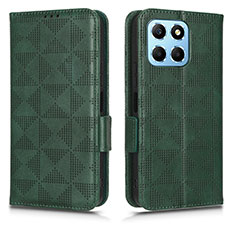 Custodia Portafoglio In Pelle Cover con Supporto C02X per Huawei Honor X6 5G Verde