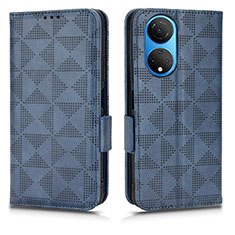 Custodia Portafoglio In Pelle Cover con Supporto C02X per Huawei Honor X7 Blu