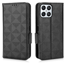 Custodia Portafoglio In Pelle Cover con Supporto C02X per Huawei Honor X8 4G Nero