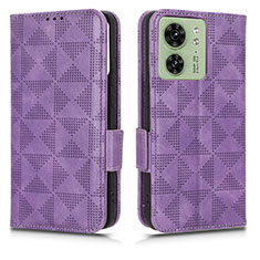 Custodia Portafoglio In Pelle Cover con Supporto C02X per Motorola Moto Edge (2023) 5G Viola