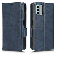 Custodia Portafoglio In Pelle Cover con Supporto C02X per Nokia G22 Blu