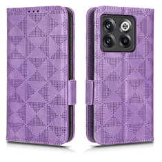 Custodia Portafoglio In Pelle Cover con Supporto C02X per OnePlus Ace Pro 5G Viola