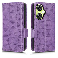 Custodia Portafoglio In Pelle Cover con Supporto C02X per OnePlus Nord N30 5G Viola