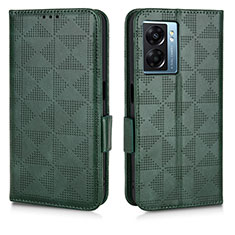 Custodia Portafoglio In Pelle Cover con Supporto C02X per OnePlus Nord N300 5G Verde