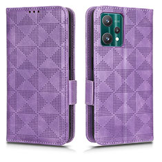 Custodia Portafoglio In Pelle Cover con Supporto C02X per Realme 9 Pro 5G Viola