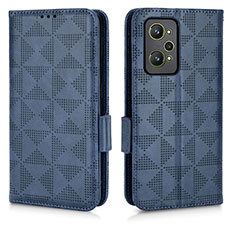 Custodia Portafoglio In Pelle Cover con Supporto C02X per Realme GT2 5G Blu