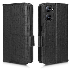 Custodia Portafoglio In Pelle Cover con Supporto C02X per Realme V20 5G Nero