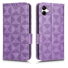 Custodia Portafoglio In Pelle Cover con Supporto C02X per Samsung Galaxy A04 4G Viola