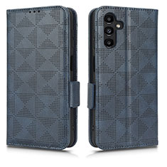 Custodia Portafoglio In Pelle Cover con Supporto C02X per Samsung Galaxy A04s Blu