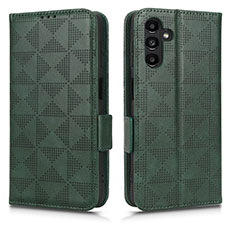 Custodia Portafoglio In Pelle Cover con Supporto C02X per Samsung Galaxy A04s Verde