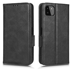 Custodia Portafoglio In Pelle Cover con Supporto C02X per Samsung Galaxy A22 5G Nero