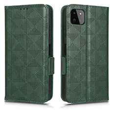 Custodia Portafoglio In Pelle Cover con Supporto C02X per Samsung Galaxy A22s 5G Verde