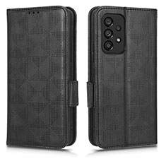 Custodia Portafoglio In Pelle Cover con Supporto C02X per Samsung Galaxy A53 5G Nero