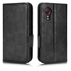 Custodia Portafoglio In Pelle Cover con Supporto C02X per Samsung Galaxy XCover 5 SM-G525F Nero