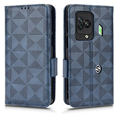 Custodia Portafoglio In Pelle Cover con Supporto C02X per Xiaomi Black Shark 5 Pro 5G Blu