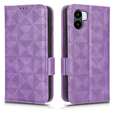 Custodia Portafoglio In Pelle Cover con Supporto C02X per Xiaomi Poco C51 Viola