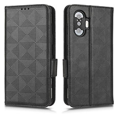 Custodia Portafoglio In Pelle Cover con Supporto C02X per Xiaomi Poco F3 GT 5G Nero