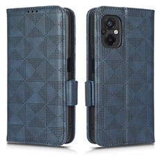 Custodia Portafoglio In Pelle Cover con Supporto C02X per Xiaomi Poco M5 4G Blu