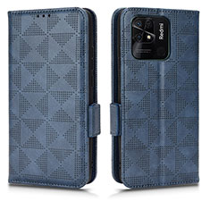 Custodia Portafoglio In Pelle Cover con Supporto C02X per Xiaomi Redmi 10 Power Blu