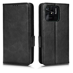 Custodia Portafoglio In Pelle Cover con Supporto C02X per Xiaomi Redmi 10 Power Nero