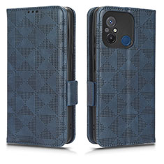 Custodia Portafoglio In Pelle Cover con Supporto C02X per Xiaomi Redmi 11A 4G Blu