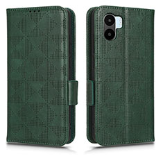 Custodia Portafoglio In Pelle Cover con Supporto C02X per Xiaomi Redmi A2 Verde