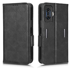 Custodia Portafoglio In Pelle Cover con Supporto C02X per Xiaomi Redmi K50 Gaming AMG F1 5G Nero