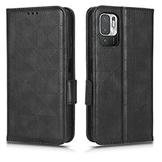 Custodia Portafoglio In Pelle Cover con Supporto C02X per Xiaomi Redmi Note 10 5G Nero