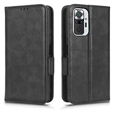 Custodia Portafoglio In Pelle Cover con Supporto C02X per Xiaomi Redmi Note 10 Pro Max Nero