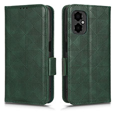 Custodia Portafoglio In Pelle Cover con Supporto C02X per Xiaomi Redmi Note 11R 5G Verde