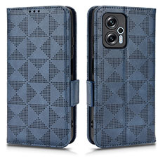 Custodia Portafoglio In Pelle Cover con Supporto C02X per Xiaomi Redmi Note 11T Pro+ Plus 5G Blu