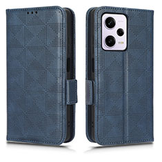 Custodia Portafoglio In Pelle Cover con Supporto C02X per Xiaomi Redmi Note 12 Pro 5G Blu