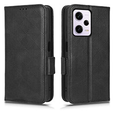 Custodia Portafoglio In Pelle Cover con Supporto C02X per Xiaomi Redmi Note 12 Pro 5G Nero