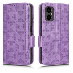 Custodia Portafoglio In Pelle Cover con Supporto C02X per Xiaomi Redmi Note 12R Pro 5G Viola