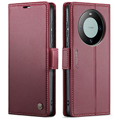 Custodia Portafoglio In Pelle Cover con Supporto C03S per Huawei Mate 60 Pro+ Plus Rosso