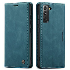 Custodia Portafoglio In Pelle Cover con Supporto C03S per Samsung Galaxy S21 Plus 5G Blu