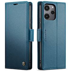 Custodia Portafoglio In Pelle Cover con Supporto C03S per Xiaomi Poco M6 Pro 5G Blu