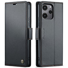 Custodia Portafoglio In Pelle Cover con Supporto C03S per Xiaomi Redmi 12 5G Nero