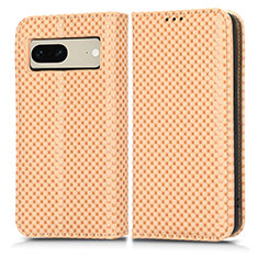 Custodia Portafoglio In Pelle Cover con Supporto C03X per Google Pixel 7 5G Oro