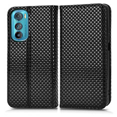 Custodia Portafoglio In Pelle Cover con Supporto C03X per Motorola Moto Edge 30 5G Nero