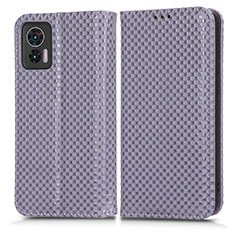 Custodia Portafoglio In Pelle Cover con Supporto C03X per Motorola Moto Edge 30 Lite 5G Viola