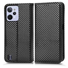 Custodia Portafoglio In Pelle Cover con Supporto C03X per Realme C31 Nero