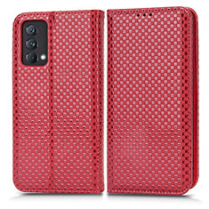 Custodia Portafoglio In Pelle Cover con Supporto C03X per Realme GT Master 5G Rosso