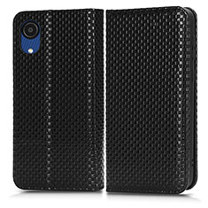 Custodia Portafoglio In Pelle Cover con Supporto C03X per Samsung Galaxy A03 Core Nero