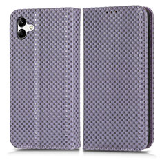 Custodia Portafoglio In Pelle Cover con Supporto C03X per Samsung Galaxy A04 4G Viola