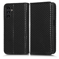 Custodia Portafoglio In Pelle Cover con Supporto C03X per Samsung Galaxy A13 5G Nero