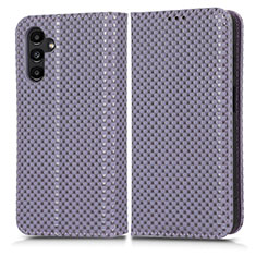 Custodia Portafoglio In Pelle Cover con Supporto C03X per Samsung Galaxy A13 5G Viola