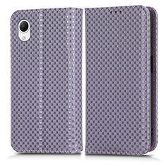 Custodia Portafoglio In Pelle Cover con Supporto C03X per Samsung Galaxy A23 5G SC-56C Viola