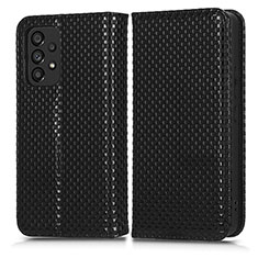 Custodia Portafoglio In Pelle Cover con Supporto C03X per Samsung Galaxy A53 5G Nero