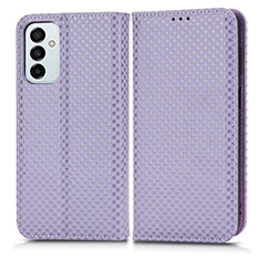 Custodia Portafoglio In Pelle Cover con Supporto C03X per Samsung Galaxy F23 5G Viola